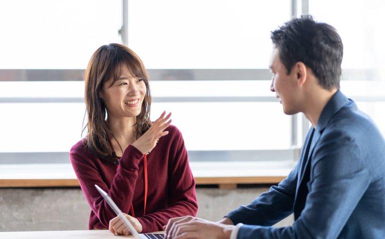 女性スタッフとのコミュニケーション